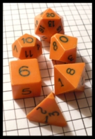 Dice : Dice - DM Collection - Armory Orange Opaque 2nd Generation A Set